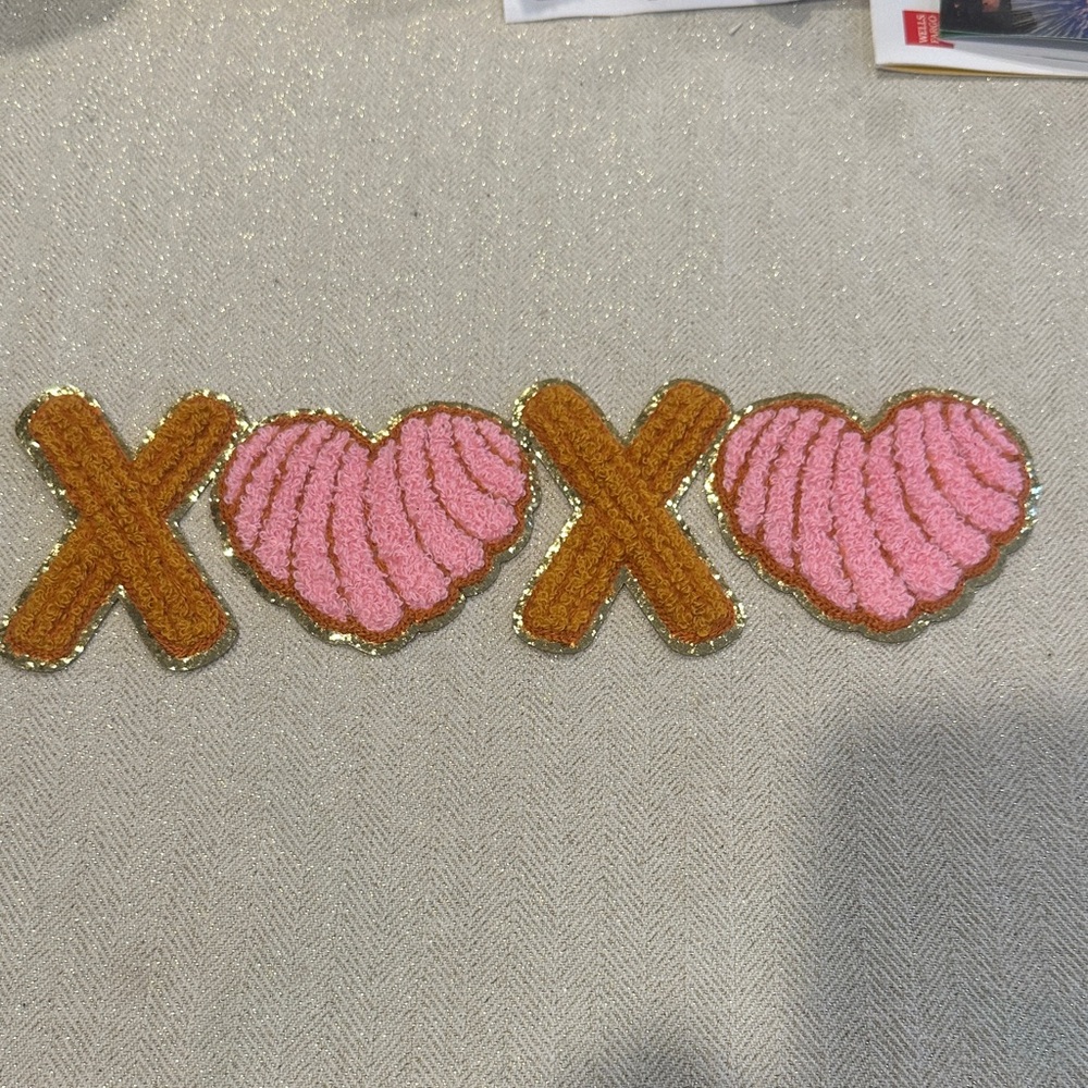 Pink and Gold XOXO Patch